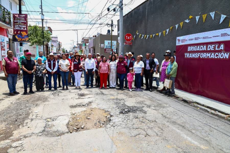 Con las Brigadas de la Transformaci&oacute;n, Tonantzin Fern&aacute;ndez fortalece el desarrollo de San Pedro Cholula