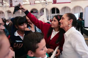 Sheinbaum entrega apoyos y supervisa obras estrat&eacute;gicas durante gira por Durango y Zacatecas