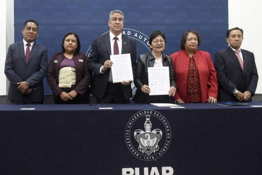 Signan convenio de colaboraci&oacute;n BUAP y la USEP