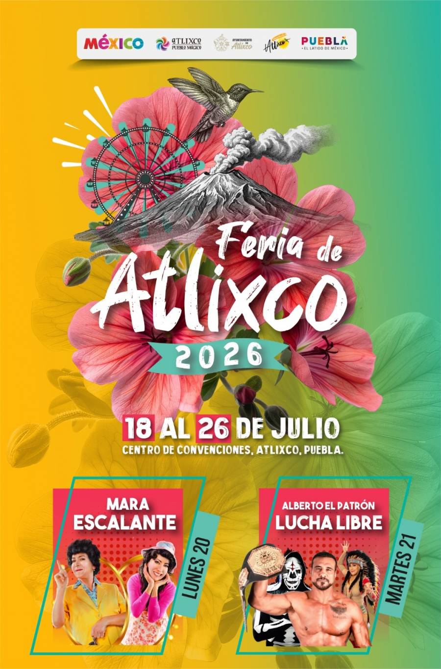 Risas Y Adrenalina En La Feria De Atlixco 2026; Mara Escalante Y Alberto El Patr&oacute;n Te Esperan