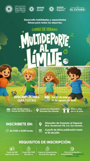 Gobierno de Texmelucan impulsa el desarrollo infantil con curso de verano 