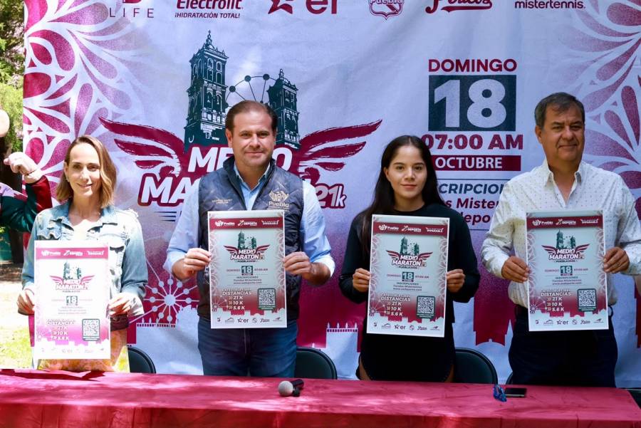 Anuncia gobierno de Pepe Chedraui el Medio Marat&oacute;n Puebla 21K 2026