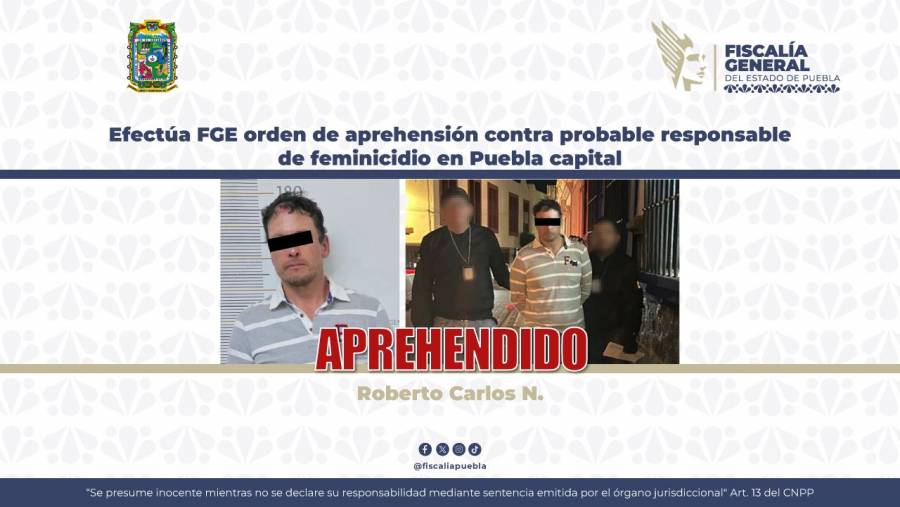 Efect&uacute;a FGE orden de aprehensi&oacute;n contra probable responsable de feminicidio en Puebla capital