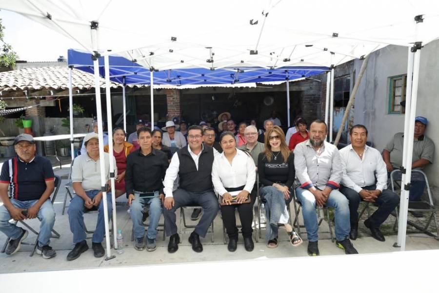 Fortalece diputado P&aacute;vel Gaspar Ram&iacute;rez el di&aacute;logo con empresarios, productores y liderazgos sociales de Santa Clara Ocoyucan