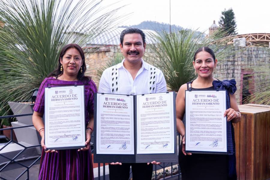 San Andr&eacute;s Cholula y Oaxaca de Ju&aacute;rez formalizan lazos con hermanamiento para impulsar el desarrollo y la cooperaci&oacute;n