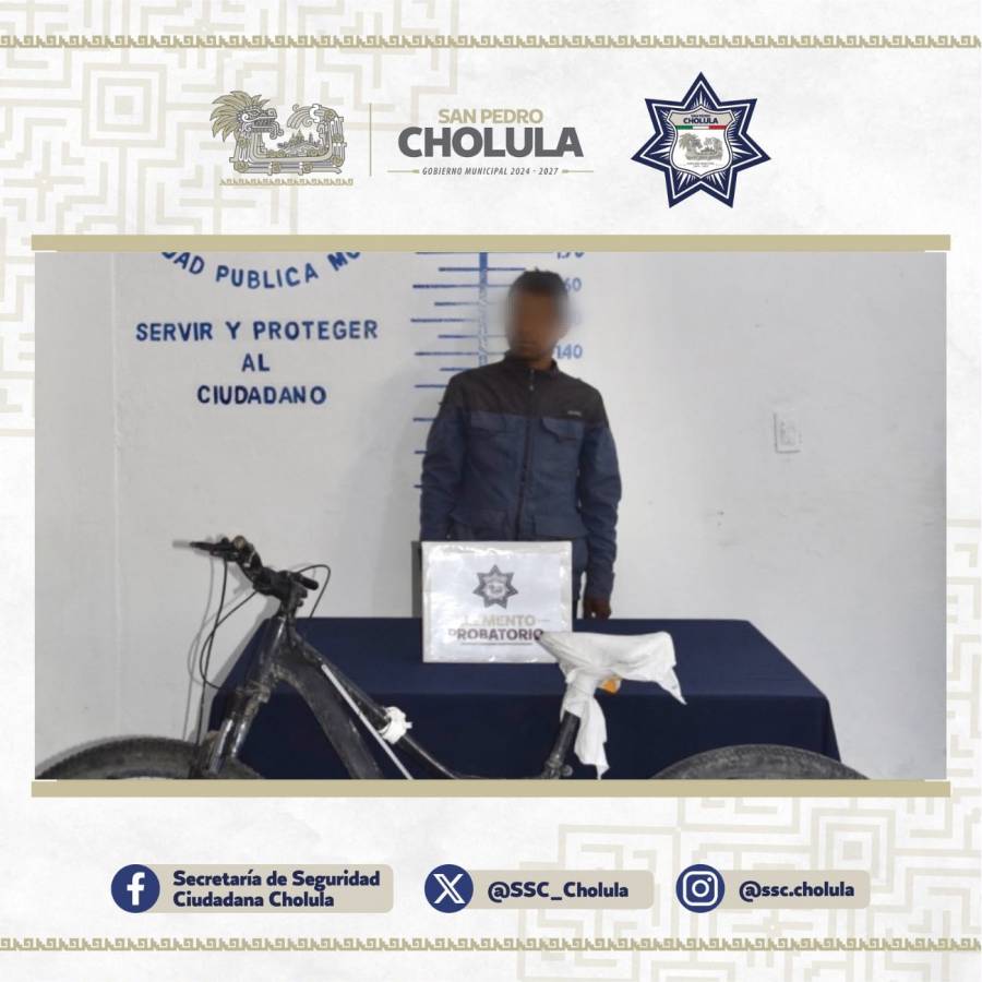 Detienen a presunto responsable de agresi&oacute;n contra menor en San Pedro Cholula