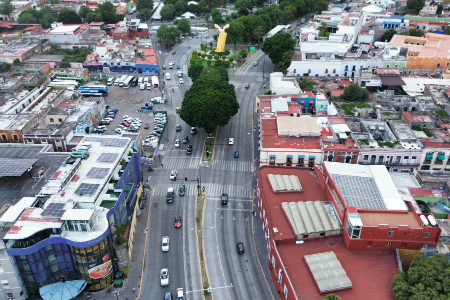 Ayuntamiento de Puebla detecta drenajes obstruidos en el bulevar 5 de Mayo y alista proyecto con el Gobierno estatal