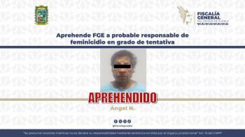 Aprehende FGE a probable responsable de feminicidio en grado de tentativa