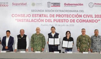 Gobierno Federal Y Estatal Instalan Primer Puesto De Mando De Protecci&oacute;n Civil