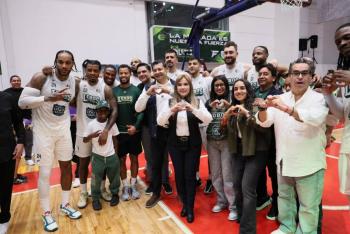 Con Lobos Puebla, Gobierno Del Estado Promueve El B&aacute;squetbol Profesional
