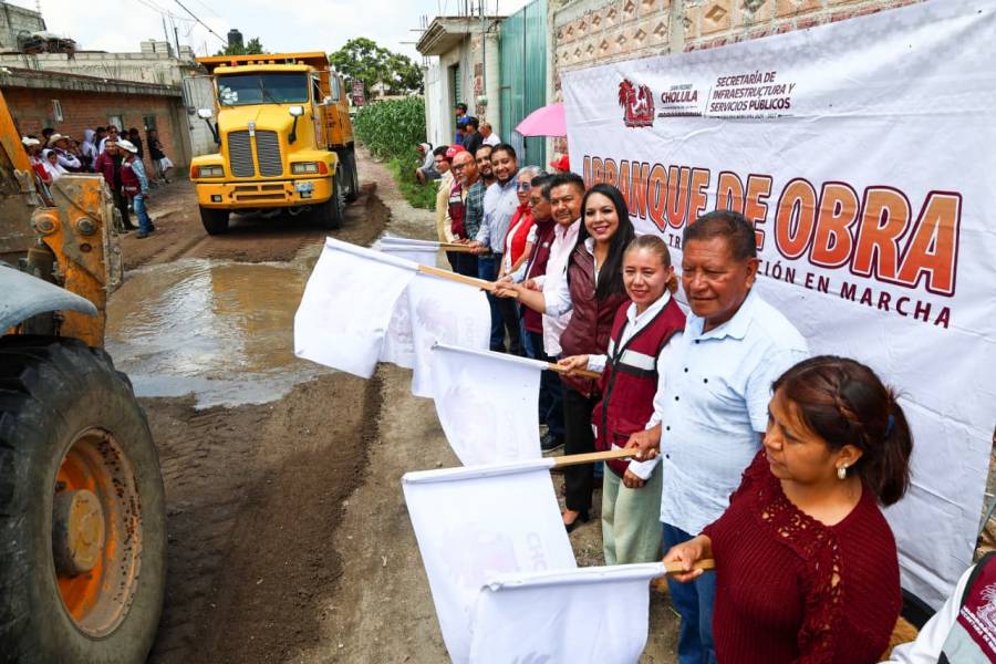 Tonantzin Fern&aacute;ndez impulsa nuevas obras para transformar la infraestructura de San Pedro Cholula