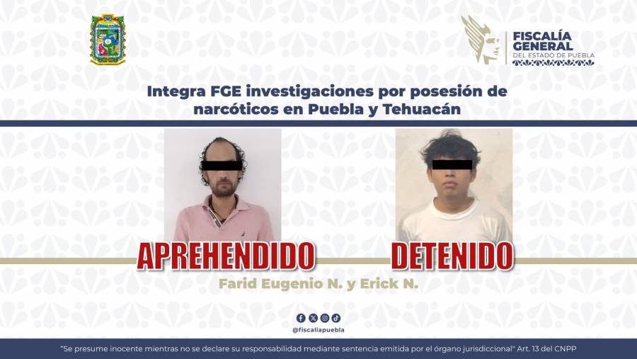 Integra FGE investigaciones por posesi&oacute;n de narc&oacute;ticos en Puebla y Tehuac&aacute;n