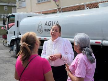 Llevar agua a familias poblanas es un acto de justicia social, afirma Laura Artemisa