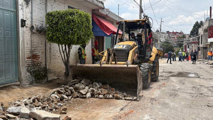 Avanza Gobierno de Pepe Chedraui con rehabilitaci&oacute;n vial en la Junta Auxiliar de San Jer&oacute;nimo Caleras