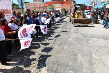 Tonantzin Fern&aacute;ndez cumple con m&aacute;s acciones de obra p&uacute;blica en beneficio de San Pedro Cholula