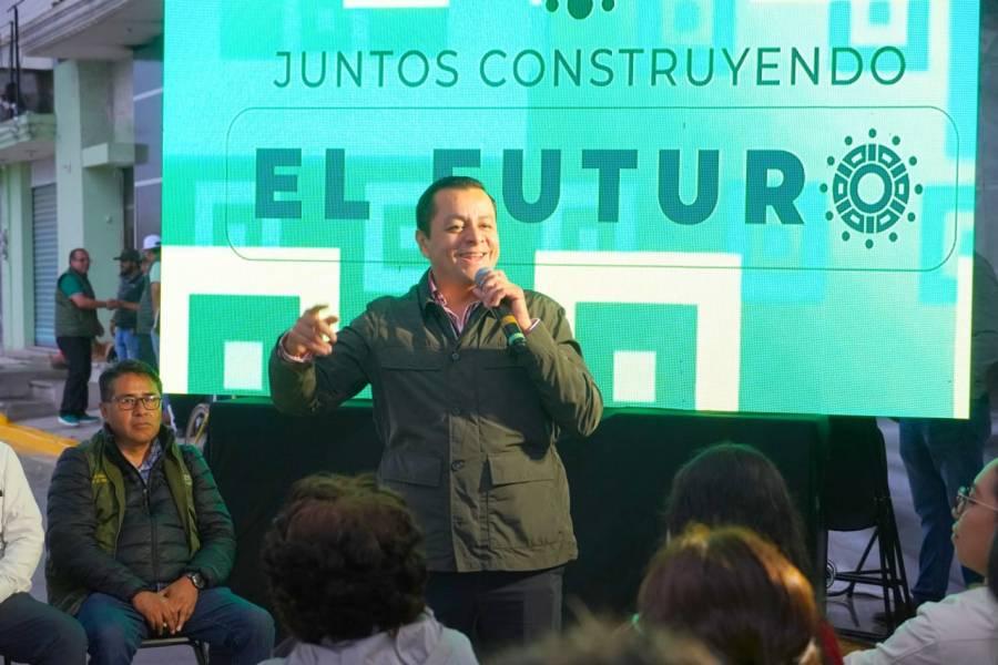 Alcalde Juan Manuel Alonso Encabeza Inauguraci&oacute;n De Pavimentaci&oacute;n Con Concreto De La Calle Puebla En Temaxcalac