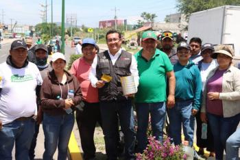 Participa diputado P&aacute;vel Gaspar en faena comunitaria en Iz&uacute;car de Matamoros