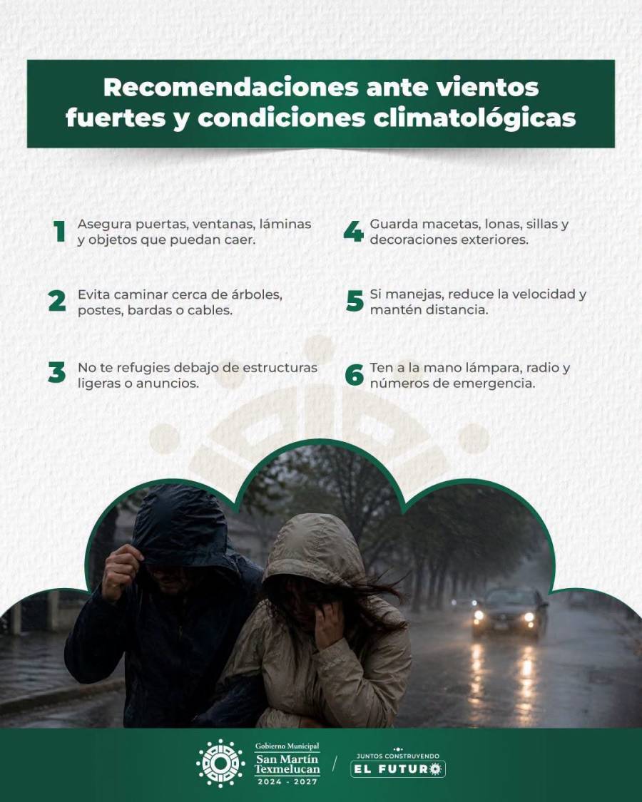 Gobierno De Texmelucan Emite Recomendaciones Preventivas Ante La Temporada De Lluvias