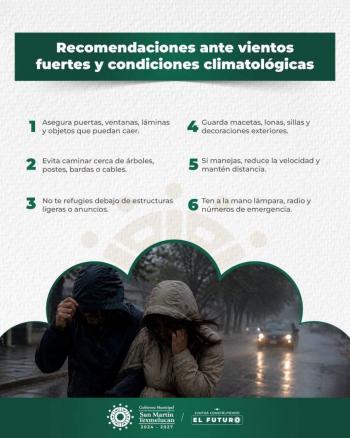 Gobierno De Texmelucan Emite Recomendaciones Preventivas Ante La Temporada De Lluvias