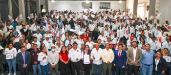 Reafirma Tonantzin Fern&aacute;ndez su compromiso con la base trabajadora de San Pedro Cholula