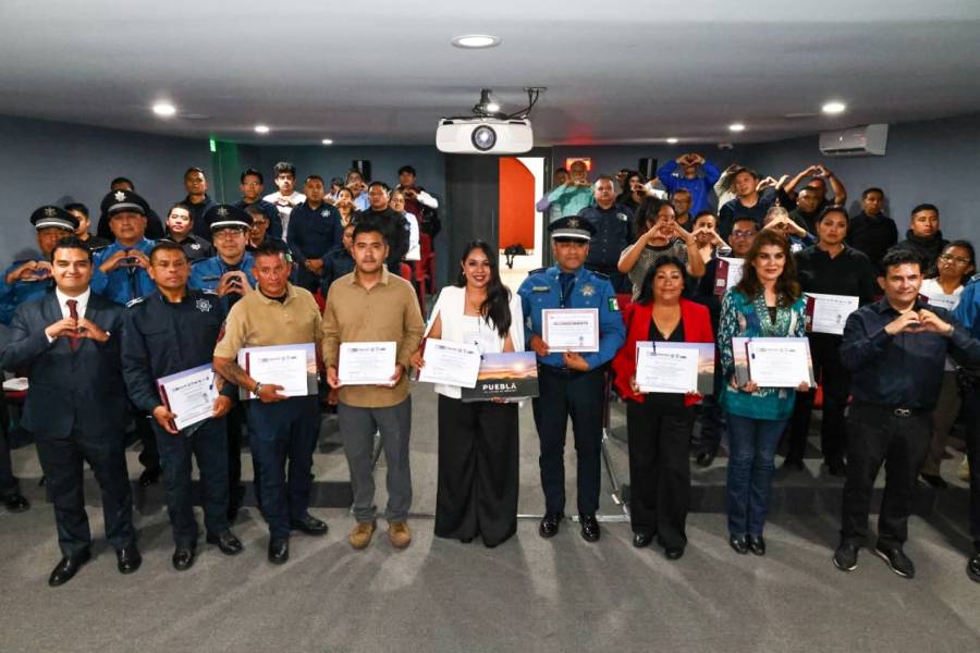 Impulsa Tonantzin Fern&aacute;ndez la profesionalizaci&oacute;n de la Polic&iacute;a Tur&iacute;stica de San Pedro Cholula