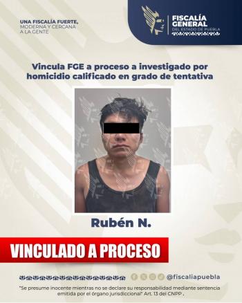 Vincula FGE a proceso a investigado por homicidio calificado en grado de tentativa
