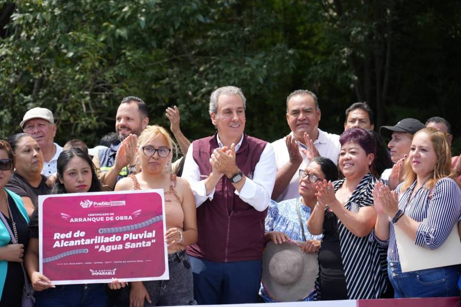 Arranca Pepe Chedraui construcci&oacute;n de Red de Alcantarillado Pluvial en Agua Santa