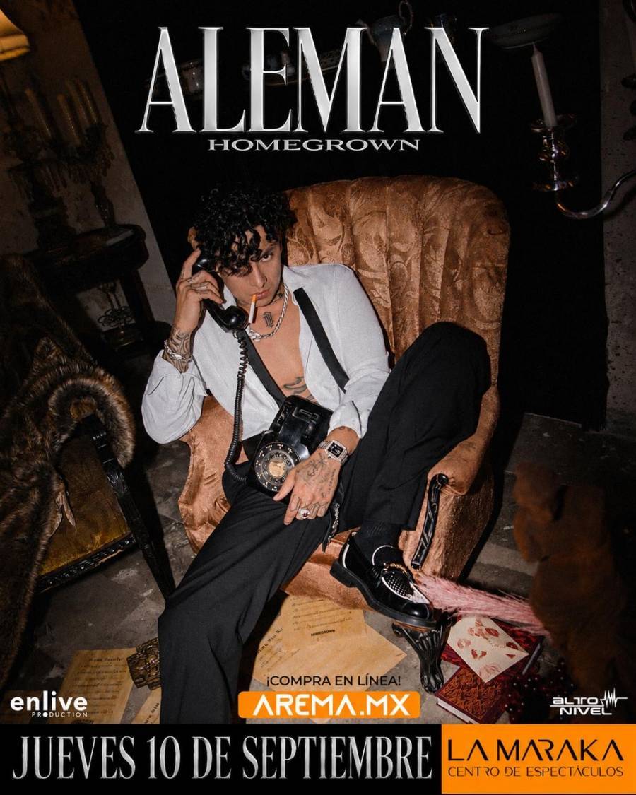 Alem&aacute;n reventar&aacute; la maraka: El &iacute;dolo del rap llega con un show &iacute;ntimo y demoledor