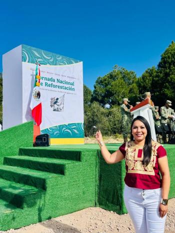Desde el Izta-Popo, Tonantzin Fern&aacute;ndez cierra filas con Claudia Sheinbaum