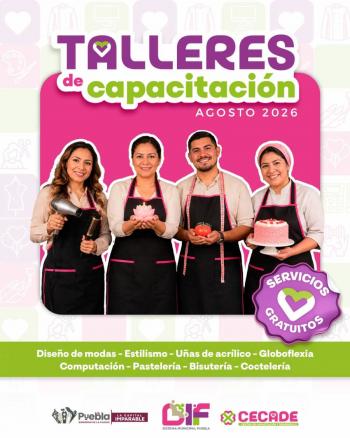 Abre DIF Puebla Capital oferta de talleres de capacitaci&oacute;n para &uacute;ltimo semestre del a&ntilde;o