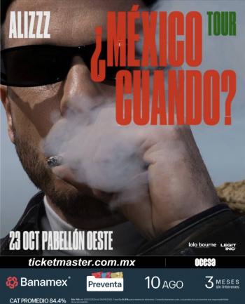 ALIZZZ, UNA DE LAS VOCES M&Aacute;S IMPORTANTES DE LA M&Uacute;SICA EN ESPA&Ntilde;OL LLEGA AL PABELL&Oacute;N OESTE