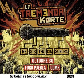 El mexska regresa a casa, la resistencia sonora de La Tremenda Korte se manifestar&aacute; en el Foro Puebla de la CDMX