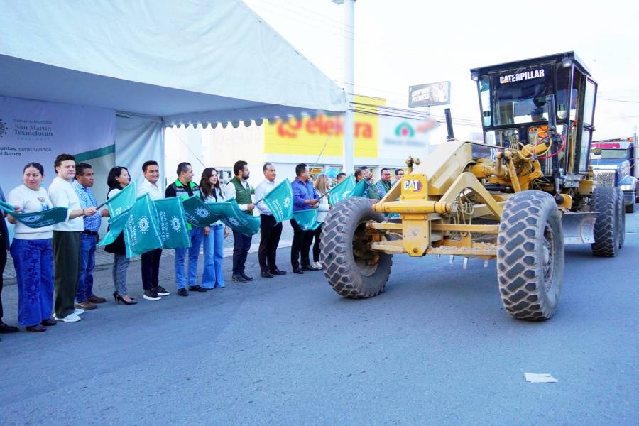 Inician rehabilitaci&oacute;n de drenaje y agua potable en Boulevard Xicot&eacute;ncatl de Texmelucan