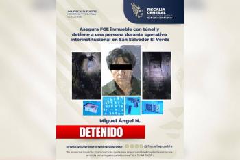 Asegura FGE inmueble con t&uacute;nel y detiene a una persona durante operativo interinstitucional en San Salvador El Verde