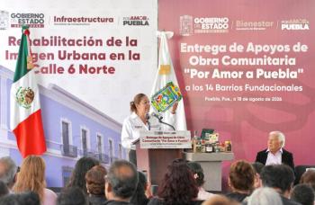 Inversi&oacute;n de 12.4 mdp, para rehabilitar barrios fundacionales de Puebla con Obra Comunitaria: Laura Artemisa
