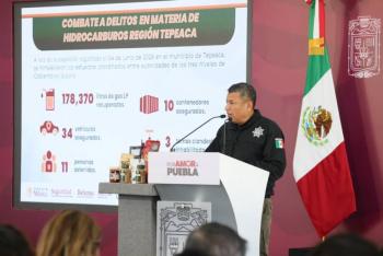Gobierno estatal refuerza combate a la extorsi&oacute;n y delitos en Puebla