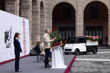 Presentan Olinia Carga, miniveh&iacute;culo el&eacute;ctrico mexicano para transportar hasta 650 kilos