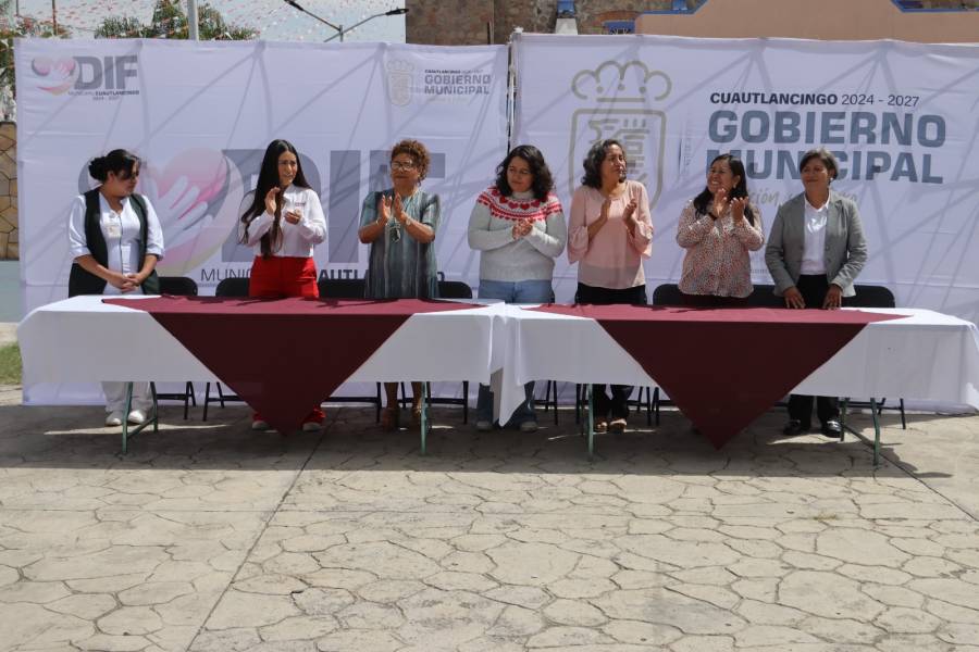 DIF Cuautlancingo acerca servicios de salud a familias de Chautenco