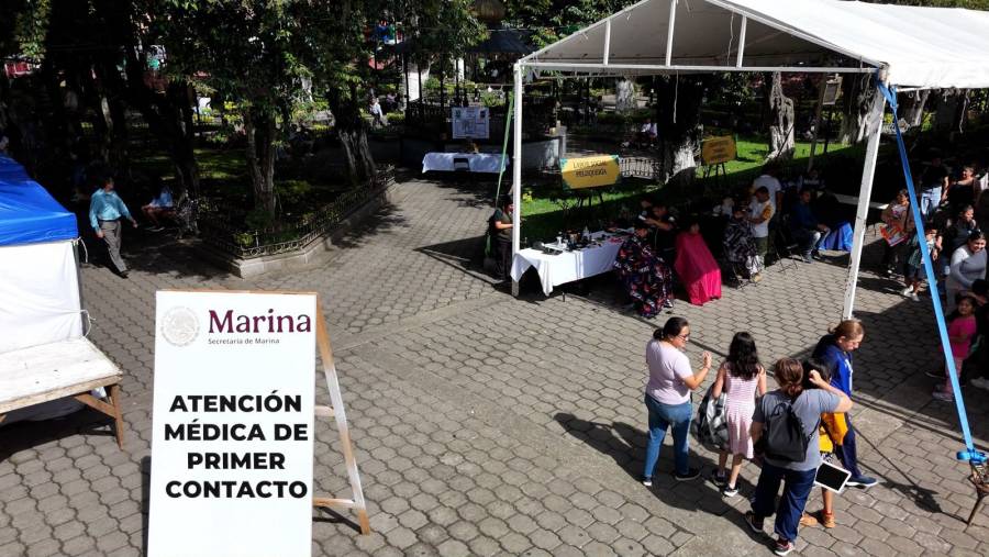 En Huauchinango, Gobierno del Estado, MARINA y DEFENSA brindan atenciones m&eacute;dicas y labor social