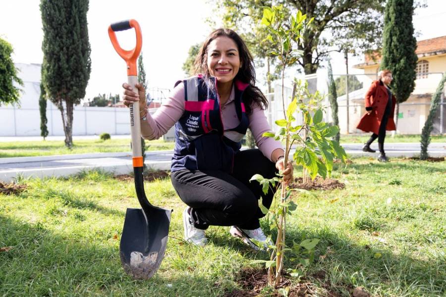 Con la reforestaci&oacute;n sembramos un mejor futuro para San Andr&eacute;s Cholula: Lupita Cuautle
