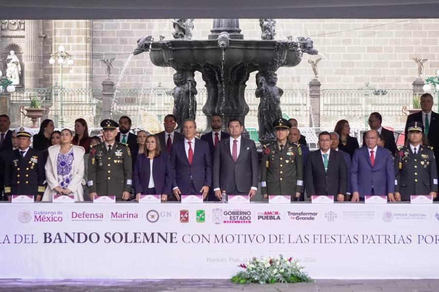 Puebla inicia las fiestas patrias 2026 con lectura del Bando Solemne