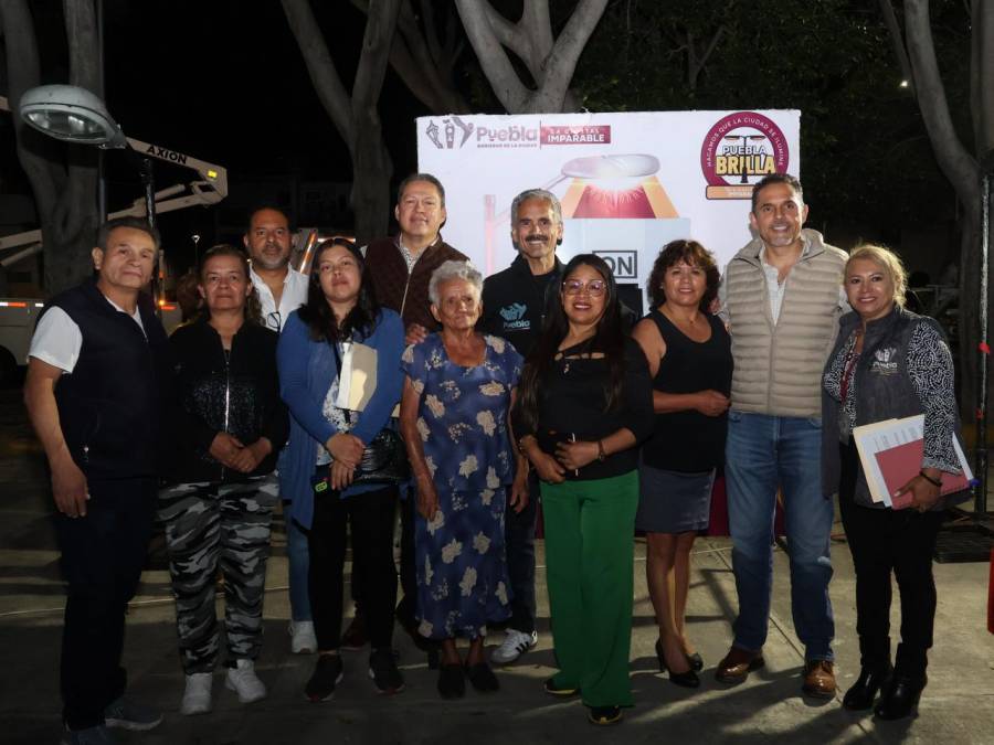 Con Puebla Brilla, Gobierno de Pepe Chedraui lleva tecnolog&iacute;a LED a La Flor y Villa Las Flores