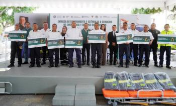 Gobierno De Juan Manuel Alonso Entrega Equipamiento Y Apoyos Econ&oacute;micos A Cuerpos De Seguridad Y De Emergencia