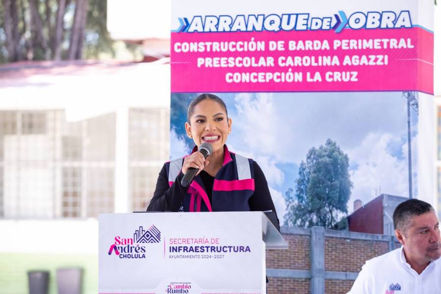 Invierte Lupita Cuautle en mejores espacios educativos para las y los estudiantes de San Andr&eacute;s Cholula