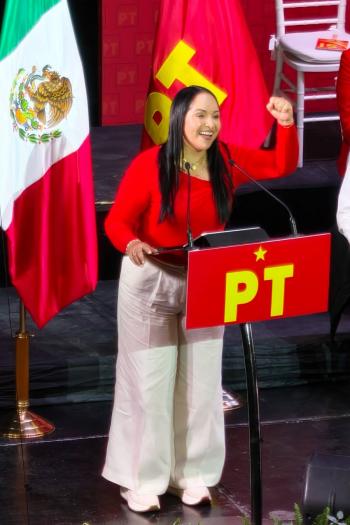 Lizeth S&aacute;nchez asegura que PT est&aacute; fuerte en Atlixco y pelear&aacute; candidatura en 2027