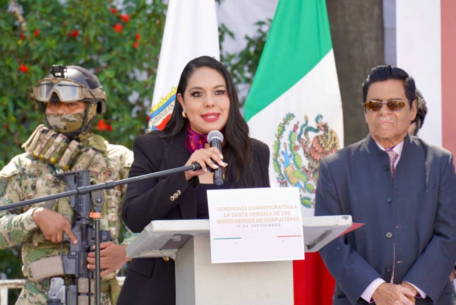 Encabeza Tonantzin Fern&aacute;ndez ceremonia conmemorativa de la Gesta Heroica de los Ni&ntilde;os H&eacute;roes de Chapultepec