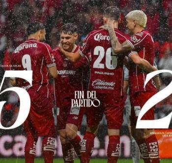 Toluca desat&oacute; el infierno y gole&oacute; 5-2 al Atlas