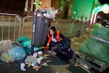 Gobierno de Pepe Chedraui despliega operativo especial para mantener limpia la ciudad durante las fiestas patrias