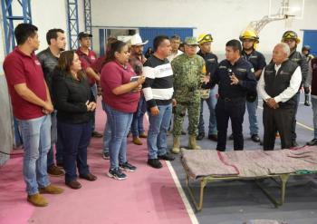 Fortalece Protecci&oacute;n Civil refugios temporales ante temporal lluvioso en Sierra Norte