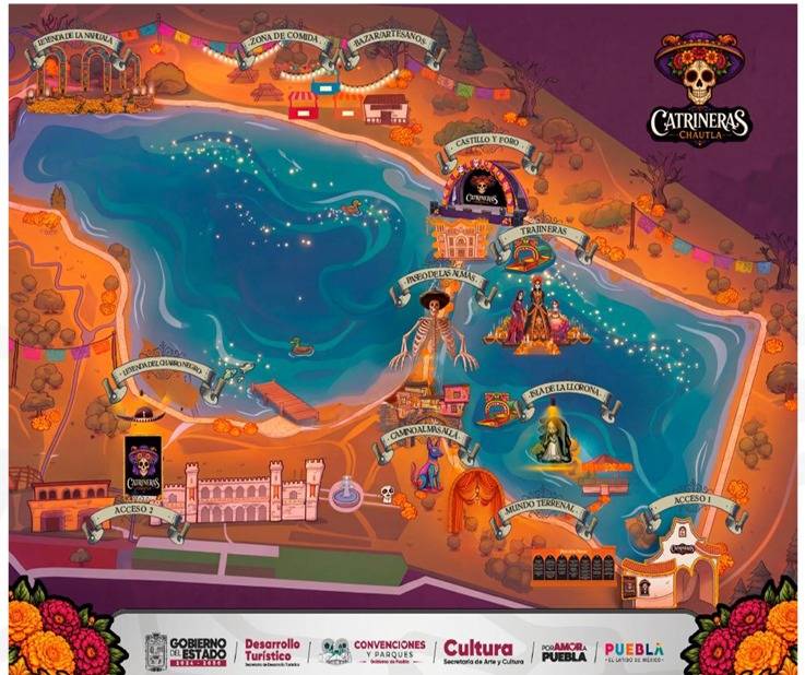 Puebla prepara Festival Catrineras 2026 en la Ex Hacienda de Chautla